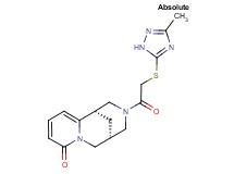 (1S,5R)-3-{[(3-methyl-1H-1,2,4-triazol-5-yl)thio]acetyl}-1,2,3,4,5,6-hexahydro-8H-1,5-methanopyrido[1,2-a][1,5]diazocin-8-one