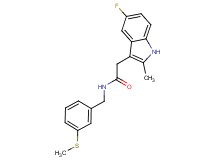 2-(5-fluoro-2-methyl-1H-indol-3-yl)-N-[3-(methylthio)benzyl]acetamide