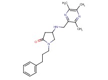 1-(3-phenylpropyl)-4-{[(3,5,6-trimethyl-2-pyrazinyl)methyl]amino}-2-pyrrolidinone