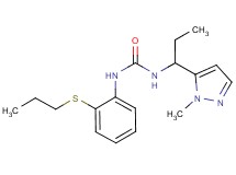 N-[1-(1-methyl-1H-pyrazol-5-yl)propyl]-N'-[2-(propylthio)phenyl]urea