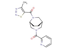 (1S*,5R*)-6-[(4-methyl-1,2,3-thiadiazol-5-yl)carbonyl]-3-(2-pyridinylcarbonyl)-3,6-diazabicyclo[3.2.2]nonane