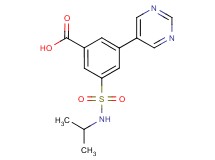 3-[(isopropylamino)sulfonyl]-5-pyrimidin-5-ylbenzoic acid