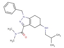 1-benzyl-5-(isobutylamino)-N,N-dimethyl-4,5,6,7-tetrahydro-1H-indazole-3-carboxamide