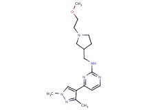 4-(1,3-dimethyl-1H-pyrazol-4-yl)-N-{[1-(2-methoxyethyl)-3-pyrrolidinyl]methyl}-2-pyrimidinamine trifluoroacetate