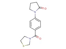 1-[4-(1,3-thiazolidin-3-ylcarbonyl)phenyl]-2-pyrrolidinone