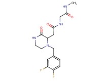N~2~-{[1-(3,4-difluorobenzyl)-3-oxo-2-piperazinyl]acetyl}-N~1~-methylglycinamide
