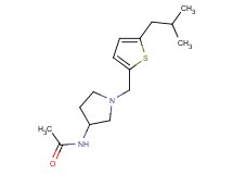 N-{1-[(5-isobutyl-2-thienyl)methyl]pyrrolidin-3-yl}acetamide