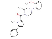4-(2-methoxyphenyl)-2-methyl-1-[(1-methyl-5-phenyl-1H-pyrrol-2-yl)carbonyl]piperazine
