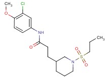 N-(3-chloro-4-methoxyphenyl)-3-[1-(propylsulfonyl)piperidin-3-yl]propanamide