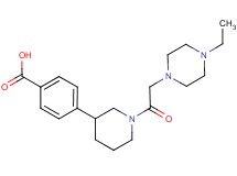 4-{1-[(4-ethylpiperazin-1-yl)acetyl]piperidin-3-yl}benzoic acid
