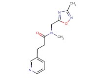 N-methyl-N-[(3-methyl-1,2,4-oxadiazol-5-yl)methyl]-3-pyridin-3-ylpropanamide