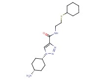 1-(cis-4-aminocyclohexyl)-N-[2-(cyclohexylthio)ethyl]-1H-1,2,3-triazole-4-carboxamide