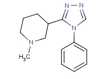 1-methyl-3-(4-phenyl-4H-1,2,4-triazol-3-yl)piperidine