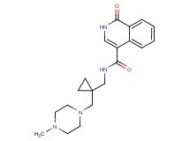 N-({1-[(4-methylpiperazin-1-yl)methyl]cyclopropyl}methyl)-1-oxo-1,2-dihydroisoquinoline-4-carboxamide