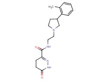 N-{2-[3-(2-methylphenyl)pyrrolidin-1-yl]ethyl}-6-oxo-1,4,5,6-tetrahydropyridazine-3-carboxamide