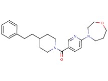 4-(5-{[4-(2-phenylethyl)piperidin-1-yl]carbonyl}pyridin-2-yl)-1,4-oxazepane