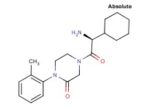 4-[(2S)-2-amino-2-cyclohexylacetyl]-1-(2-methylphenyl)-2-piperazinone