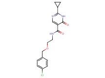 N-{2-[(4-chlorobenzyl)oxy]ethyl}-2-cyclopropyl-6-oxo-1,6-dihydropyrimidine-5-carboxamide