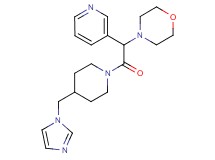 4-[2-[4-(1H-imidazol-1-ylmethyl)-1-piperidinyl]-2-oxo-1-(3-pyridinyl)ethyl]morpholine