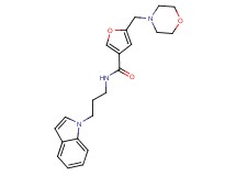 N-[3-(1H-indol-1-yl)propyl]-5-(morpholin-4-ylmethyl)-3-furamide
