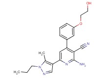 2-amino-4-[3-(2-hydroxyethoxy)phenyl]-6-(5-methyl-1-propyl-1H-pyrazol-4-yl)nicotinonitrile