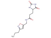 3-(2,5-dioxo-4-imidazolidinyl)-N-[(3-propyl-5-isoxazolyl)methyl]propanamide