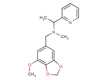 N-[(7-methoxy-1,3-benzodioxol-5-yl)methyl]-N-methyl-1-pyridin-2-ylethanamine