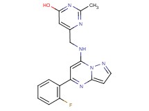 6-({[5-(2-fluorophenyl)pyrazolo[1,5-a]pyrimidin-7-yl]amino}methyl)-2-methylpyrimidin-4-ol