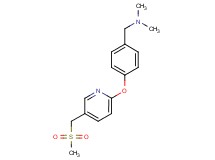 N,N-dimethyl-1-[4-({5-[(methylsulfonyl)methyl]pyridin-2-yl}oxy)phenyl]methanamine