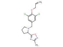 5-{1-[4-(allyloxy)-3,5-dichlorobenzyl]pyrrolidin-2-yl}-3-methyl-1,2,4-oxadiazole
