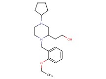 2-[4-cyclopentyl-1-(2-ethoxybenzyl)-2-piperazinyl]ethanol