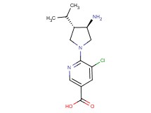 6-[rel-(3R,4S)-3-amino-4-isopropyl-1-pyrrolidinyl]-5-chloronicotinic acid dihydrochloride