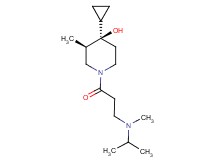(3R*,4R*)-4-cyclopropyl-1-(N-isopropyl-N-methyl-beta-alanyl)-3-methyl-4-piperidinol