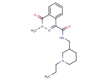 3-methyl-4-oxo-N-[(1-propylpiperidin-3-yl)methyl]-3,4-dihydrophthalazine-1-carboxamide