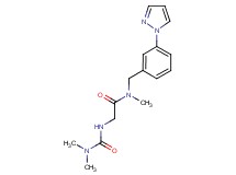 N~2~-[(dimethylamino)carbonyl]-N~1~-methyl-N~1~-[3-(1H-pyrazol-1-yl)benzyl]glycinamide