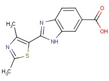 2-(2,4-dimethyl-1,3-thiazol-5-yl)-1H-benzimidazole-6-carboxylic acid