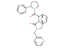 (3aR*,6S*)-7-[(2-phenylpyrrolidin-1-yl)carbonyl]-2-(pyridin-3-ylmethyl)-2,3,7,7a-tetrahydro-3a,6-epoxyisoindol-1(6H)-one