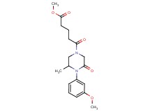 methyl 5-[4-(3-methoxyphenyl)-3-methyl-5-oxo-1-piperazinyl]-5-oxopentanoate