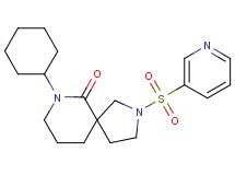 7-cyclohexyl-2-(pyridin-3-ylsulfonyl)-2,7-diazaspiro[4.5]decan-6-one