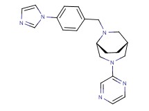 (1R*,5R*)-6-[4-(1H-imidazol-1-yl)benzyl]-3-(2-pyrazinyl)-3,6-diazabicyclo[3.2.2]nonane