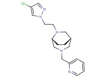 (1S*,5R*)-6-[2-(4-chloro-1H-pyrazol-1-yl)ethyl]-3-(pyridin-2-ylmethyl)-3,6-diazabicyclo[3.2.2]nonane