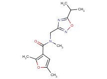 N-[(5-isopropyl-1,2,4-oxadiazol-3-yl)methyl]-N,2,5-trimethyl-3-furamide