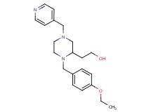 2-[1-(4-ethoxybenzyl)-4-(4-pyridinylmethyl)-2-piperazinyl]ethanol