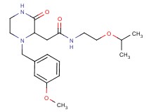 N-(2-isopropoxyethyl)-2-[1-(3-methoxybenzyl)-3-oxo-2-piperazinyl]acetamide