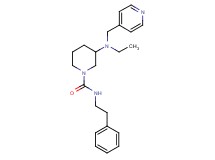3-[ethyl(4-pyridinylmethyl)amino]-N-(2-phenylethyl)-1-piperidinecarboxamide