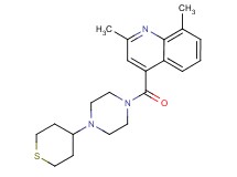 2,8-dimethyl-4-{[4-(tetrahydro-2H-thiopyran-4-yl)-1-piperazinyl]carbonyl}quinoline
