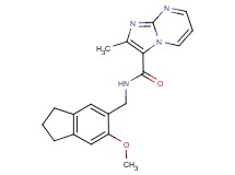 N-[(6-methoxy-2,3-dihydro-1H-inden-5-yl)methyl]-2-methylimidazo[1,2-a]pyrimidine-3-carboxamide