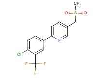 2-[4-chloro-3-(trifluoromethyl)phenyl]-5-[(methylsulfonyl)methyl]pyridine