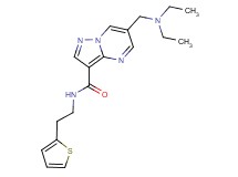 6-[(diethylamino)methyl]-N-[2-(2-thienyl)ethyl]pyrazolo[1,5-a]pyrimidine-3-carboxamide