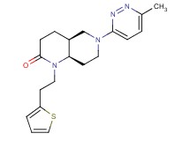 (4aS*,8aR*)-6-(6-methylpyridazin-3-yl)-1-[2-(2-thienyl)ethyl]octahydro-1,6-naphthyridin-2(1H)-one